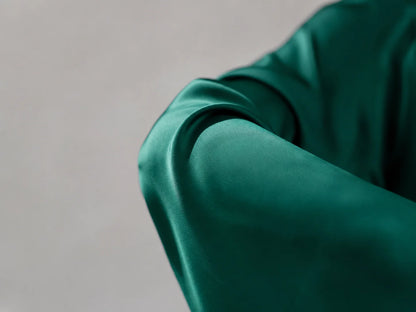 Long Sleeve Silk Dress