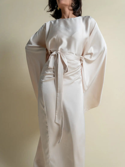 White Melted Silk Set