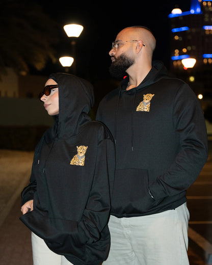 Mn Nur Luxe Hoodie – Desert Cheetah Edition