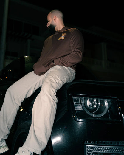 Mn Nur Luxe Hoodie – Desert Cheetah Edition