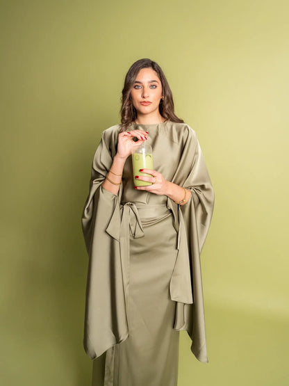 Matcha Green Melted Silk Set