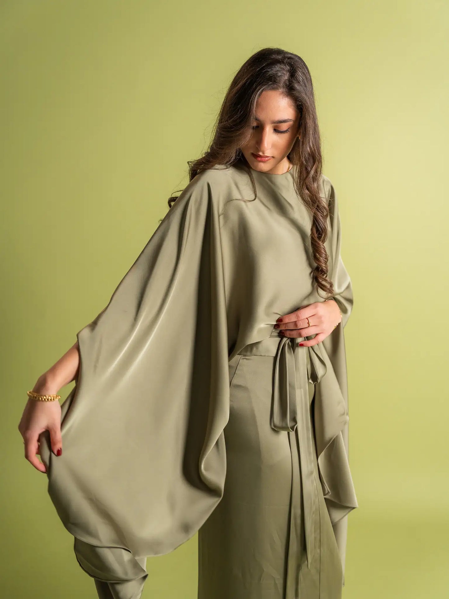 Matcha Green Melted Silk Set